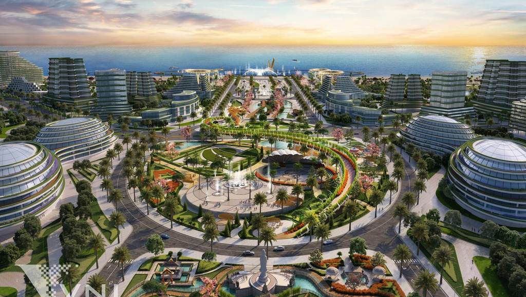 Quang trường v&agrave; C&ocirc;ng vi&ecirc;n Phật gi&aacute;o 10ha trong KN Paradise