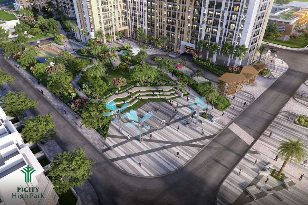 Khu c&ocirc;ng vi&ecirc;n nội khu Dự &aacute;n Căn hộ Pi City Thạnh Xu&acirc;n