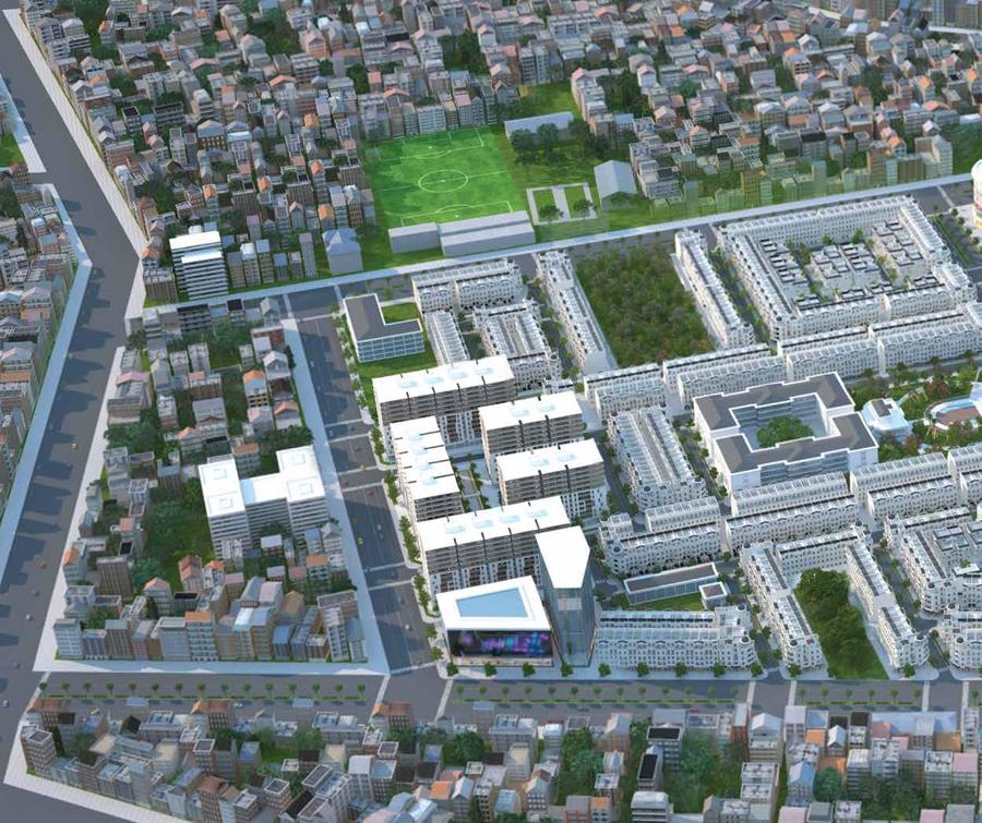 Phối cảnh tr&ecirc;n cao Cityland