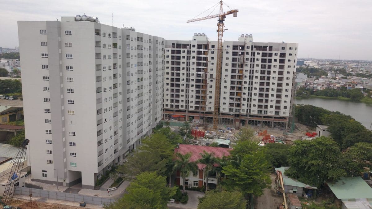 tiến độ hiệp th&agrave;nh 2 - CĂN HỘ HIỆP TH&Agrave;NH BUILDINGS L&Ecirc; VĂN KHƯƠNG