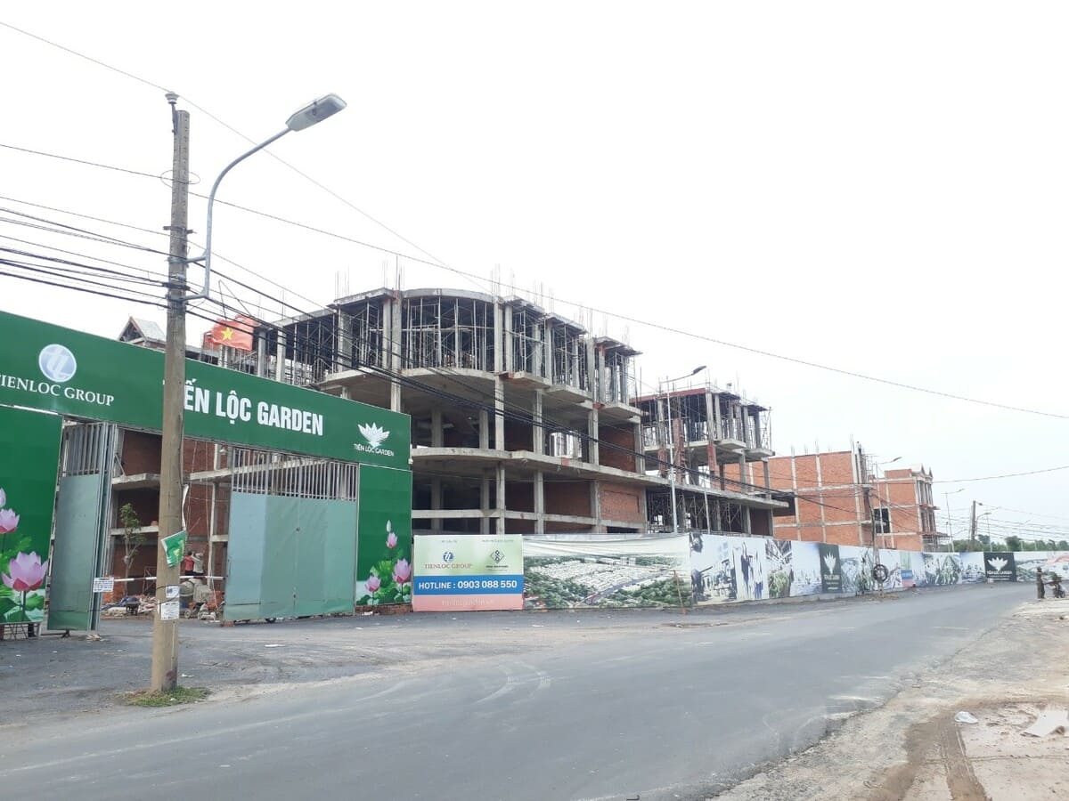 Tiến độ x&acirc;y dựng Shophouse Tiến Lộc Garden Th&aacute;ng 6 2020