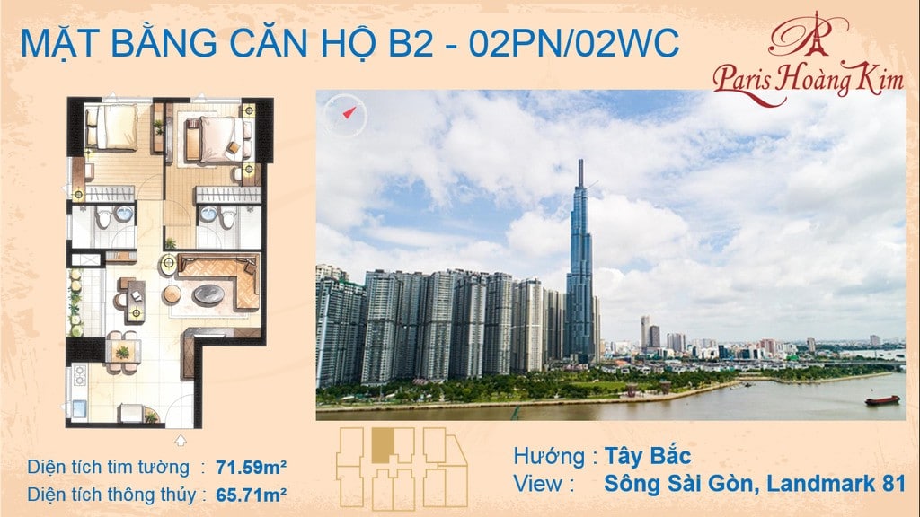 Căn b2 Paris Ho&agrave;ng Kim