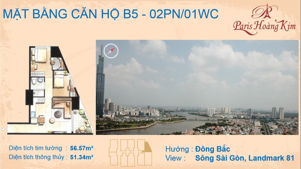 Căn b5 Paris Ho&agrave;ng Kim