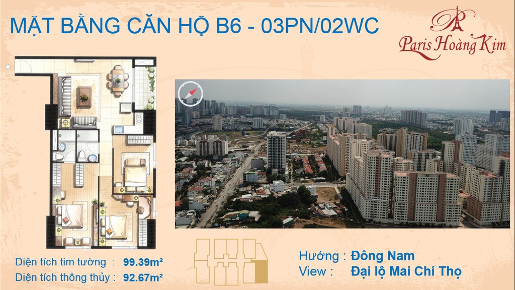 Căn b6 Paris Ho&agrave;ng Kim