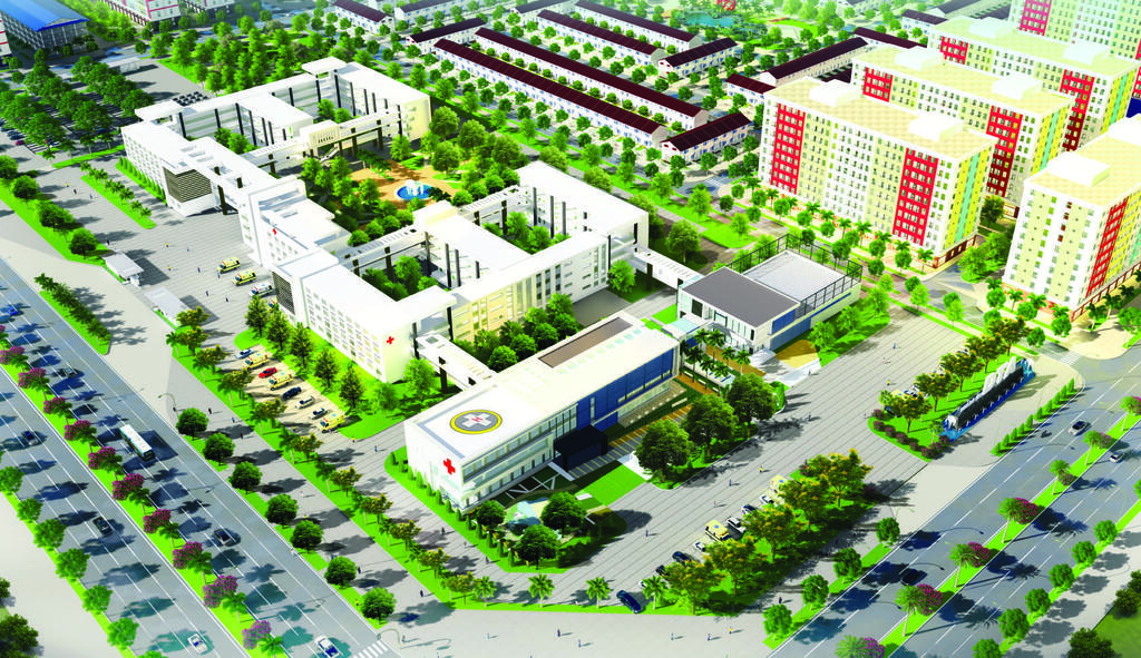 Phối cảnh Bệnh vi&ecirc;n Quốc tế DTA
