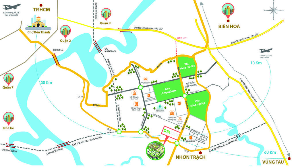 Vị tr&iacute; Trang Chủ GK88 Chính Thức Happy Home v&agrave; DTA City