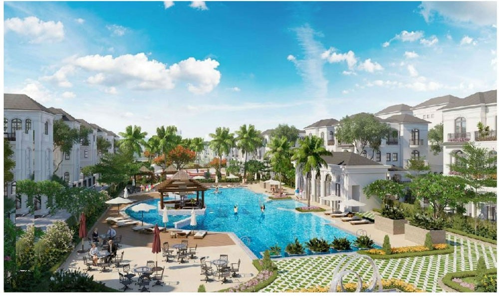 Hồ bơi V&ocirc; cự tại Crown Villas