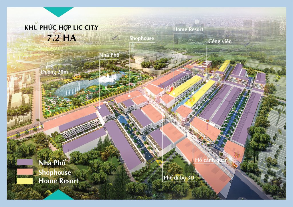 Phối cảnh Dự &aacute;n đất nền Lic City Ph&uacute; Mỹ B&agrave; Rịa Vũng T&agrave;u