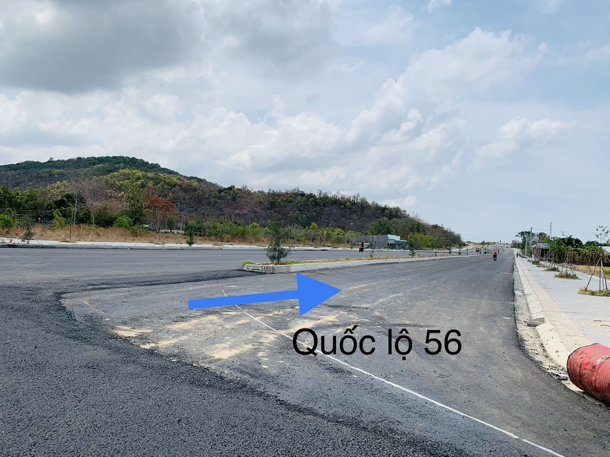 Hướng đi Quốc lộ 56 từ Lịc City Ph&uacute; Mỹ