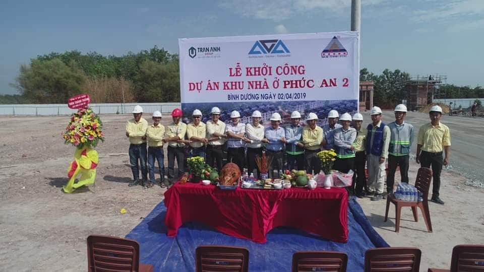 Lễ khởi c&ocirc;ng Khu nh&agrave; ở Ph&uacute;c An 2 B&igrave;nh Dương