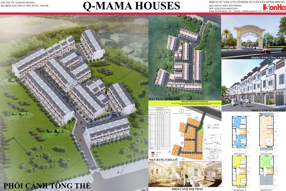 phối cảnh tổng quan q mama house nh&agrave; b&egrave; - DỰ &Aacute;N Q MAMA HOUSE HUỲNH TẤN PH&Aacute;T