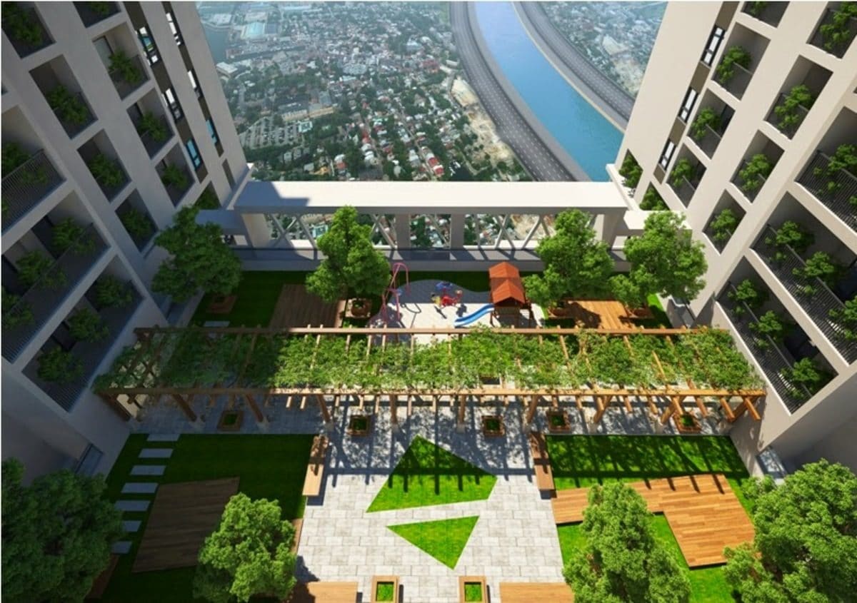 Vườn treo tr&ecirc;n kh&ocirc;ng Bcons Garden