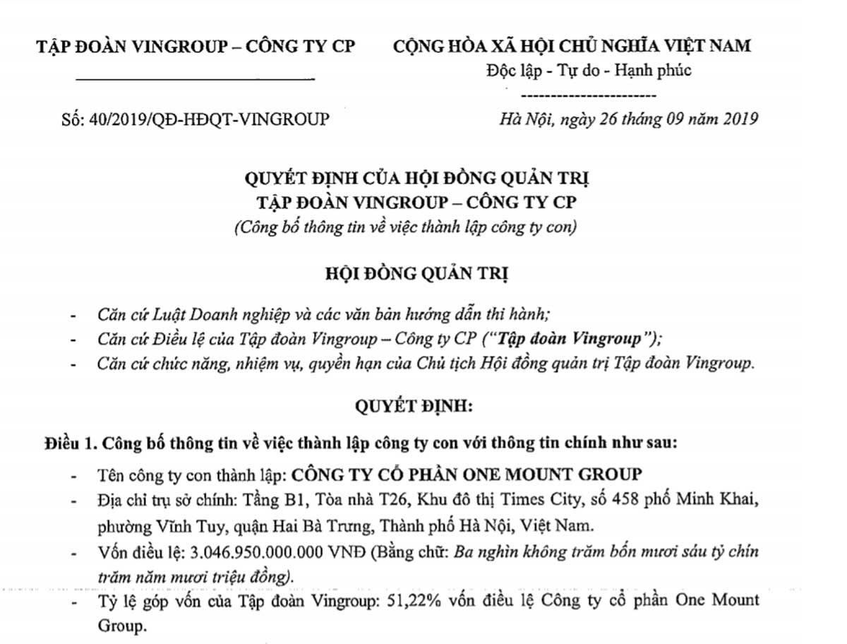 thành-lập-Công-Ty-Cổ-Phần-One-Mount-Group thành-lập-Công-Ty-Cổ-Phần-One-Mount-Group