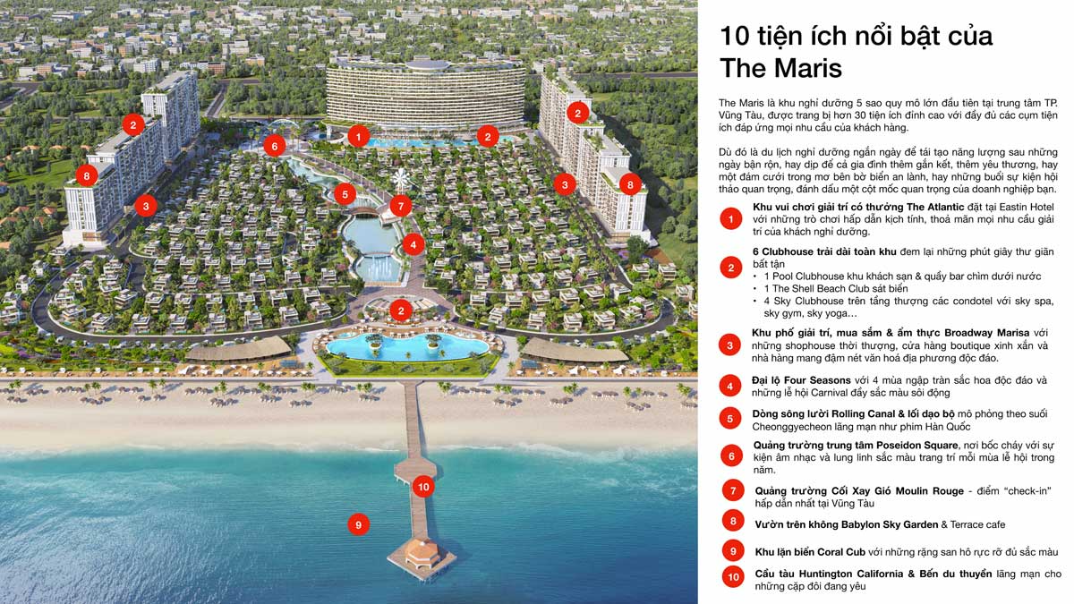 10 Tiện ích nội khu nổi bật nhất Dự án Biệt thự Căn hộ Condotel The Maris Vũng Tàu 10 Tiện ích nội khu nổi bật nhất Dự án Biệt thự Căn hộ Condotel The Maris Vũng Tàu