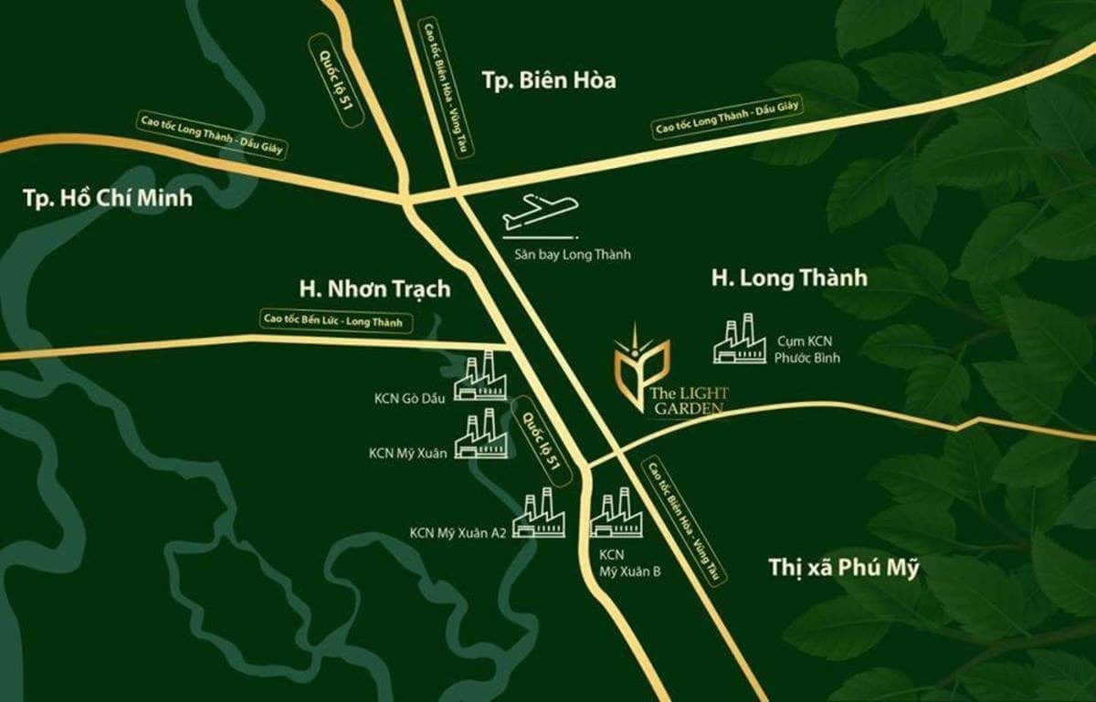 Vị tr&iacute; Dự &aacute;n The Light Garden - Ph&uacute;c Gia Khang
