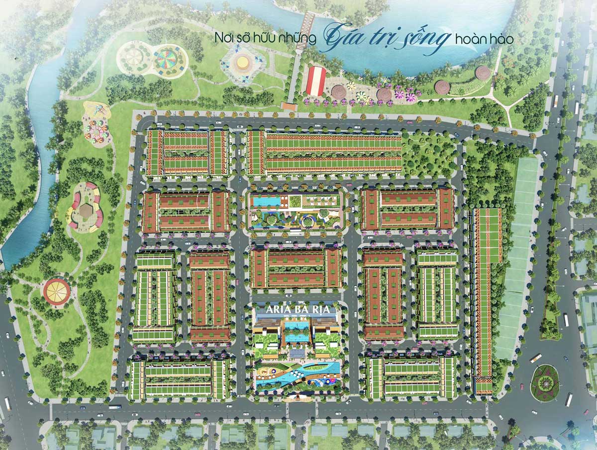 Mặt bằng Tổng thể Dự án Căn hộ Aria Bà Rịa Mặt bằng Tổng thể Dự án Căn hộ Aria Bà Rịa