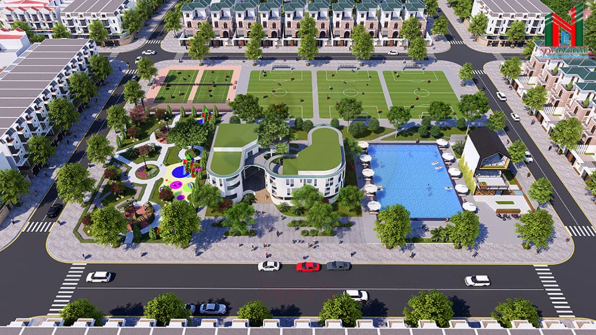 Tiện &iacute;ch C&ocirc;ng vi&ecirc;n v&agrave; S&acirc;n thể thao Hồ bơi Nghĩa H&agrave;nh New Center