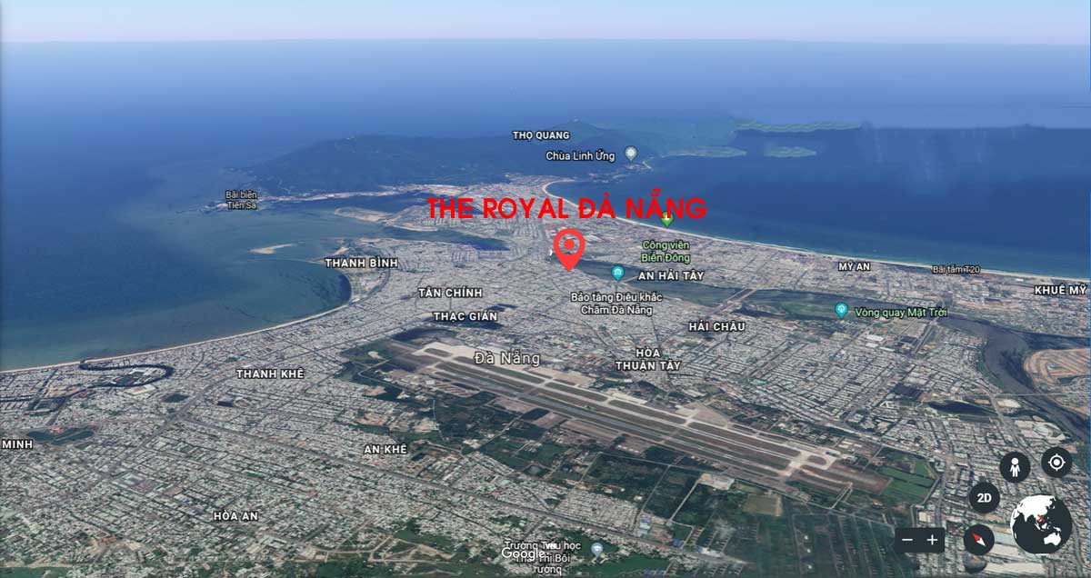 Vị trí Dự án Căn hộ The Royal Đà Nẵng Boutique Hotel & Condo Vị trí Dự án Căn hộ The Royal Đà Nẵng Boutique Hotel & Condo