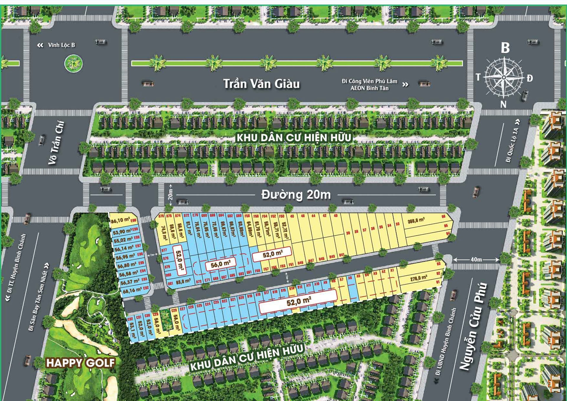 Mặt bằng phân lô Dự án Saigon West Broadway Bình Tân Mặt bằng phân lô Dự án Saigon West Broadway Bình Tân