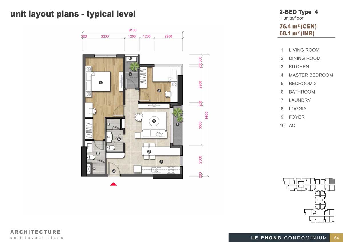THIẾT KẾ 2PN LOẠI 4
