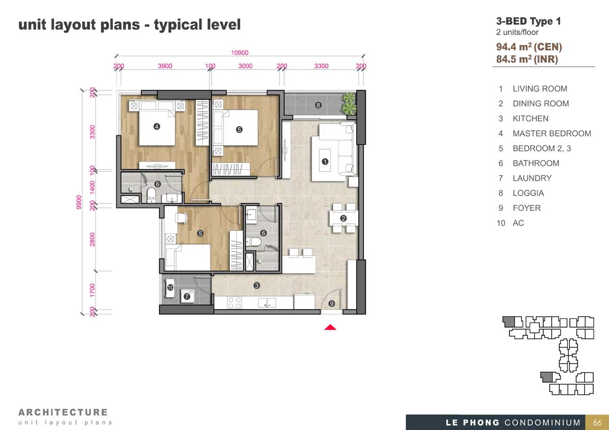 THIẾT KẾ 3PN LOẠI 1