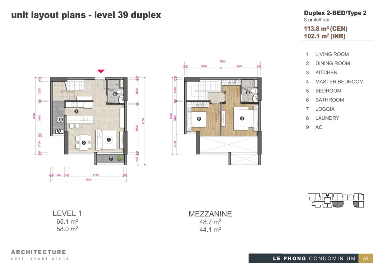 THIẾT KẾ DUPPLEX 2PN LOẠI 2