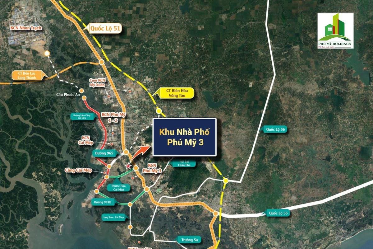 Vị tr&iacute; t&acirc;m điểm của khu Phố chuy&ecirc;n gia Ph&uacute; Mỹ 3