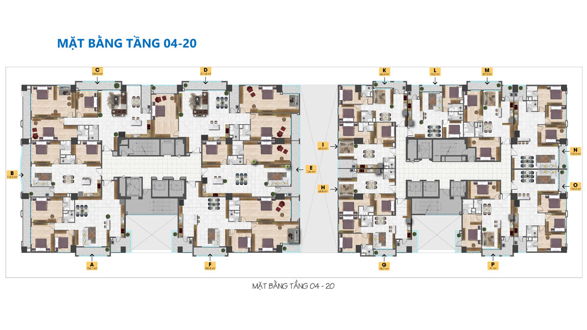 Mặt bằng Tầng 4 - 20 Dự án Căn hộ Tam Đức Plaza Quận 5 mat-bang-tang-4-20-du-an-tam-duc-plaza