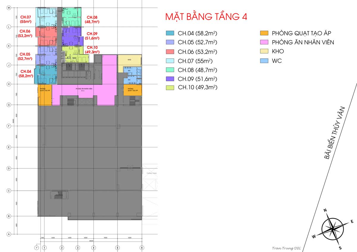 Mặt bằng Tầng 4 Mặt bằng Tầng 4