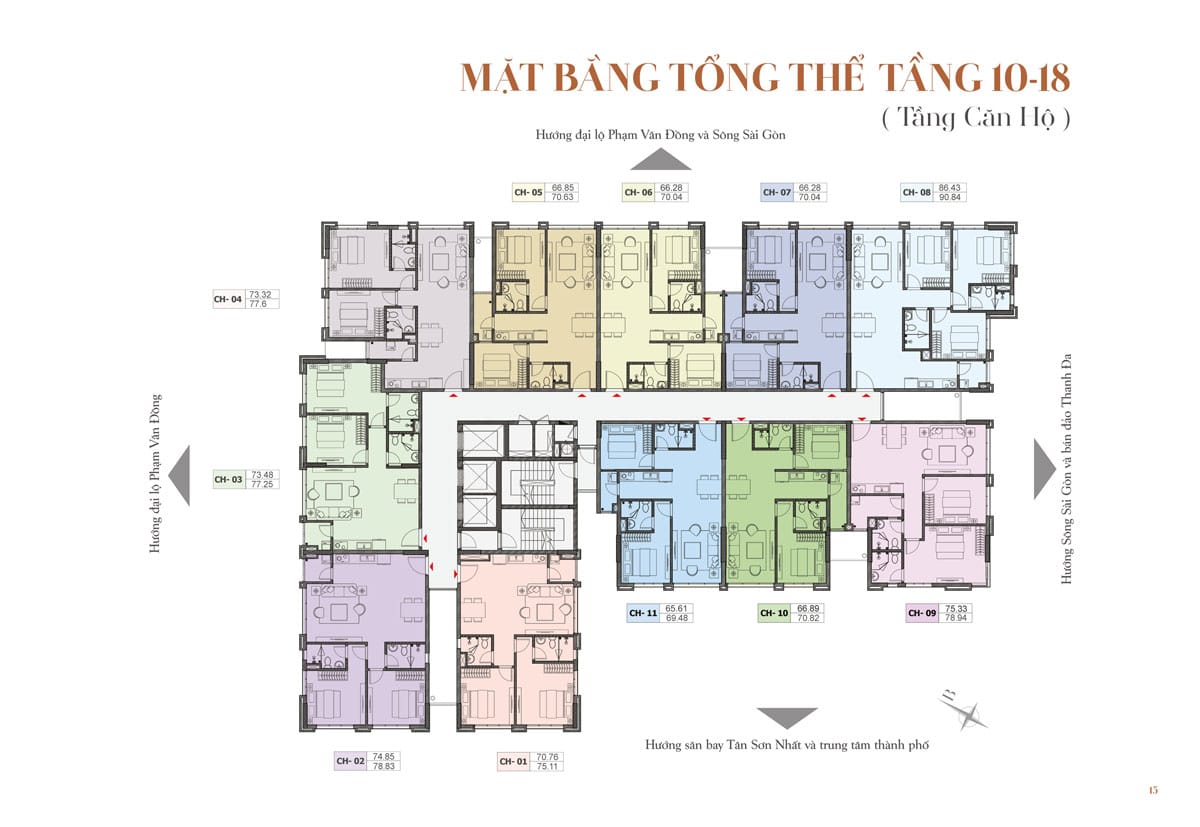 Mặt bằng tầng 8 &ndash; 10
