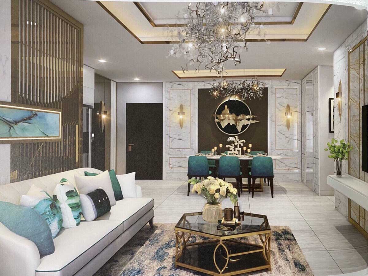 Ph&ograve;ng kh&aacute;ch ST.Moritz Phạm Văn Đồng Thủ Đức