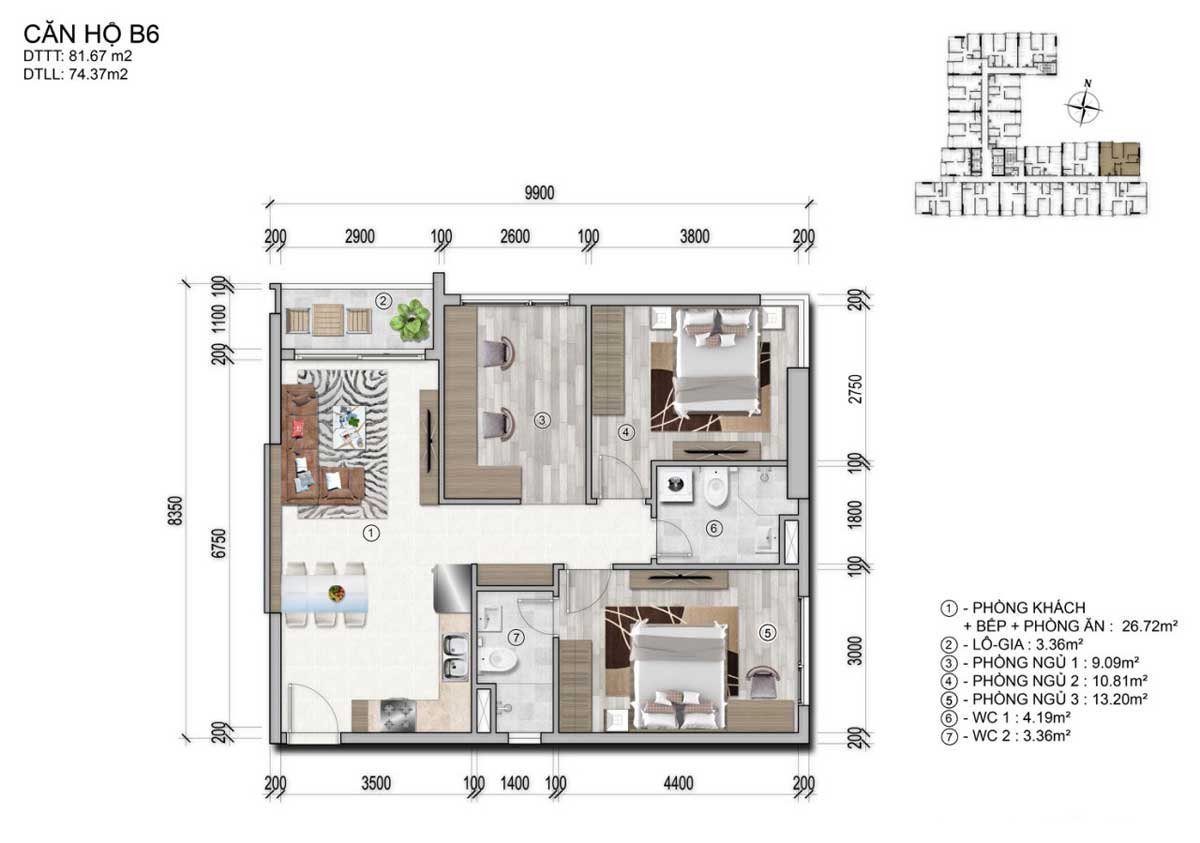 VENUS LUXURY QUẬN 5 thiet ke can ho B6 venus luxury - VENUS LUXURY QUẬN 5