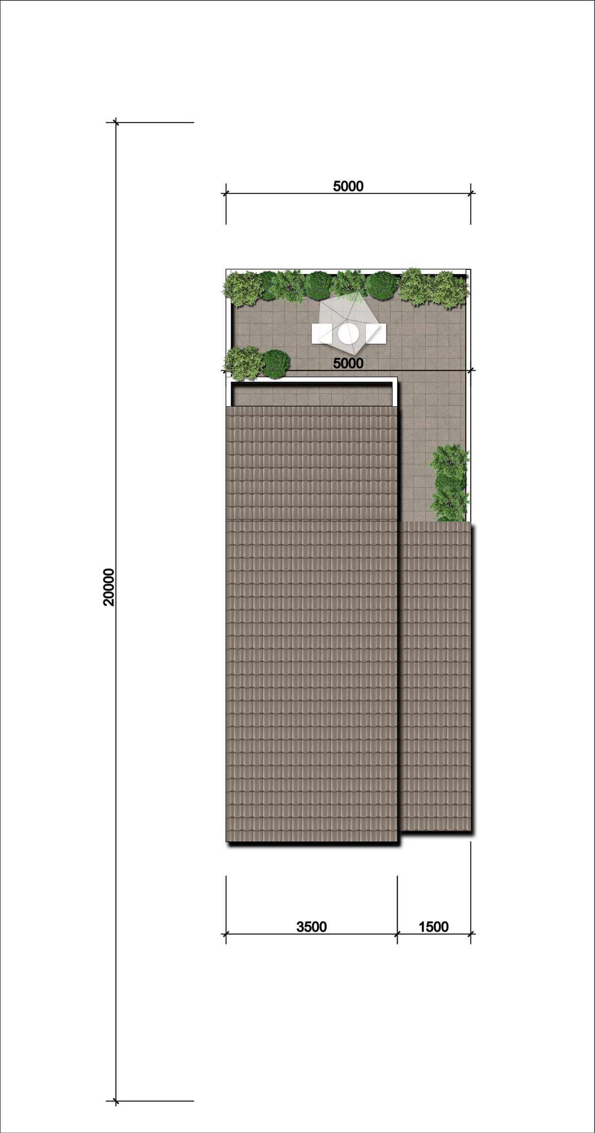 Thiết kế Tầng M&aacute;i Nh&agrave; phố 2 m&aacute;i