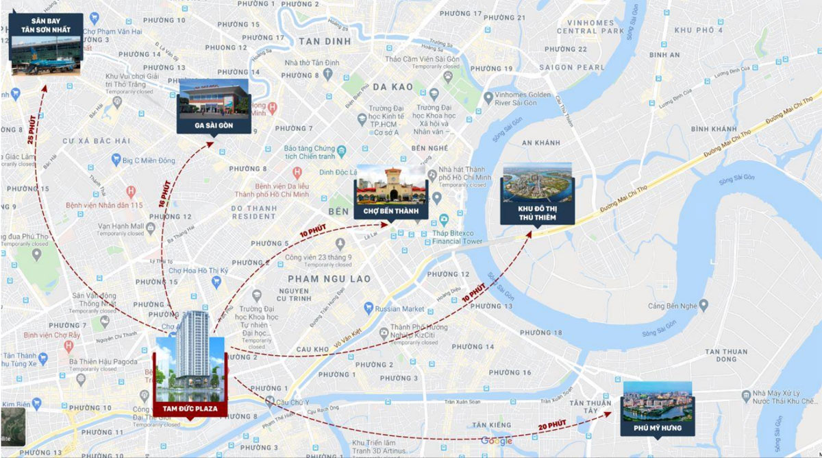 Tiện ích liên kết vùng Dự án Căn hộ khu vực Tam Đức Plaza Tiện ích liên kết vùng Dự án Căn hộ khu vực Tam Đức Plaza