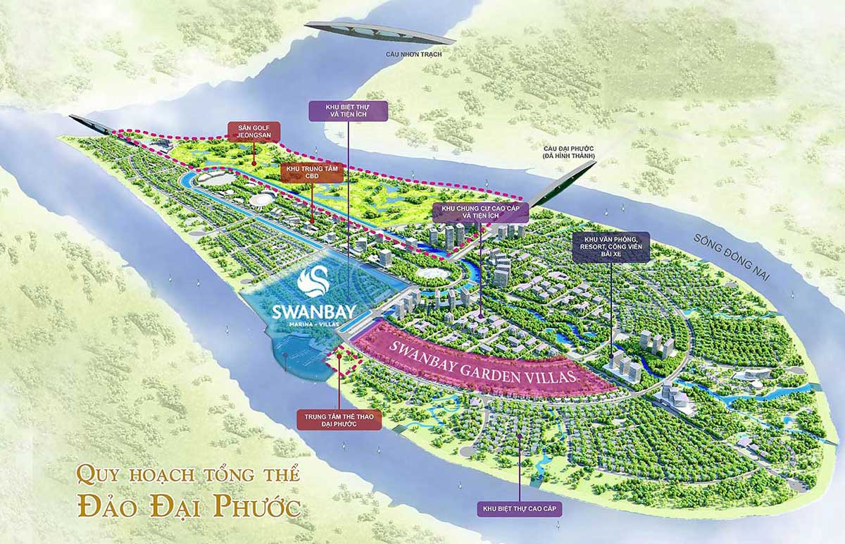 Phối cảnh Tổng thể Đảo Đại Phước Phối cảnh Tổng thể Đảo Đại Phước