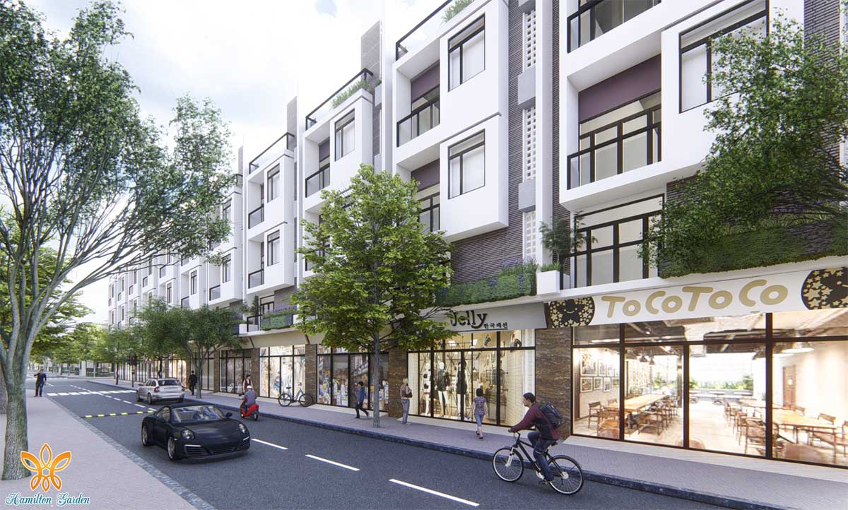 Mặt bằng Dự án Hamilton Garden Đức Hòa Long An Khu phố Thương Gia Ha-Shop House