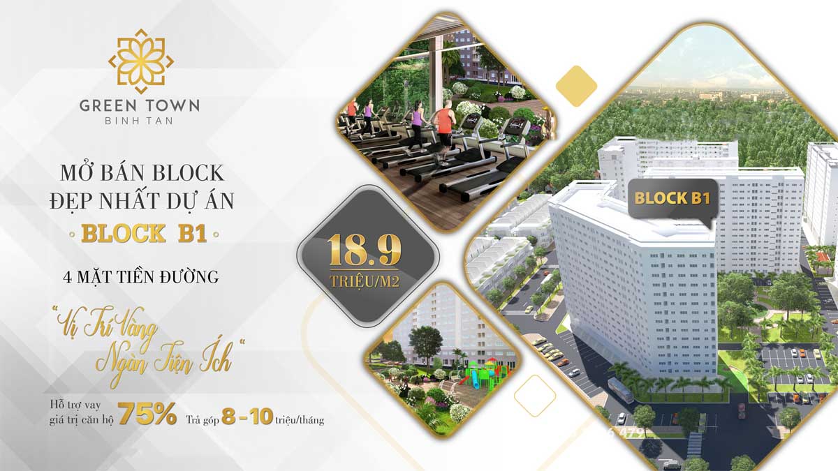 Giá bán Căn hộ Green Town Bình Tân Giá bán Căn hộ Green Town Bình Tân