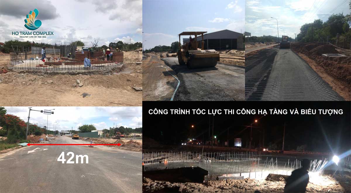 Tiến độ thi c&ocirc;ng Dự &aacute;n Hồ Tr&agrave;m Complex