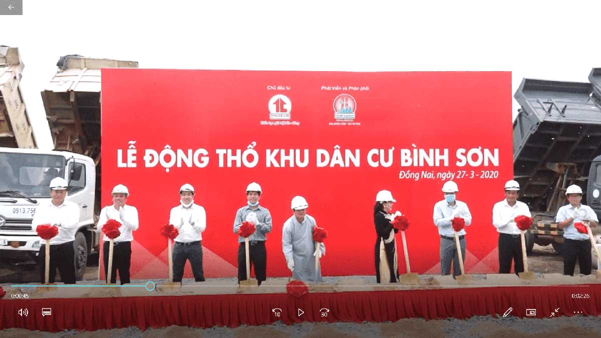Lễ động thổ Dự &aacute;n ng&agrave;y 27 Th&aacute;ng 03 Năm 2020