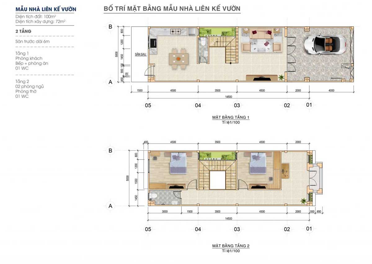 Thiết kế Nh&agrave; phố li&ecirc;n kế Vườn
