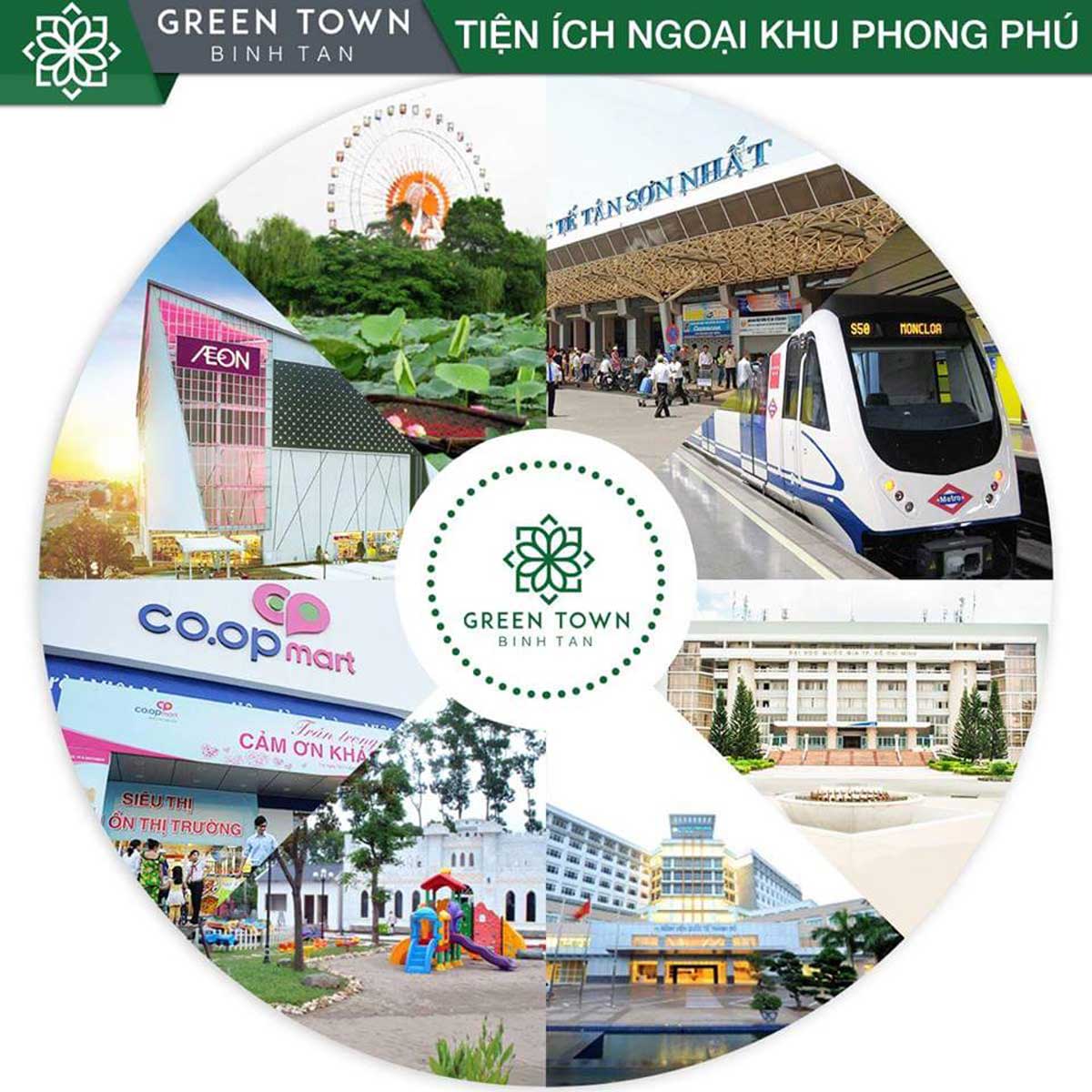 Tiện ích ngoại khu Dự án Căn hộ Green Town Bình Tân Tiện ích ngoại khu Dự án Căn hộ Green Town Bình Tân