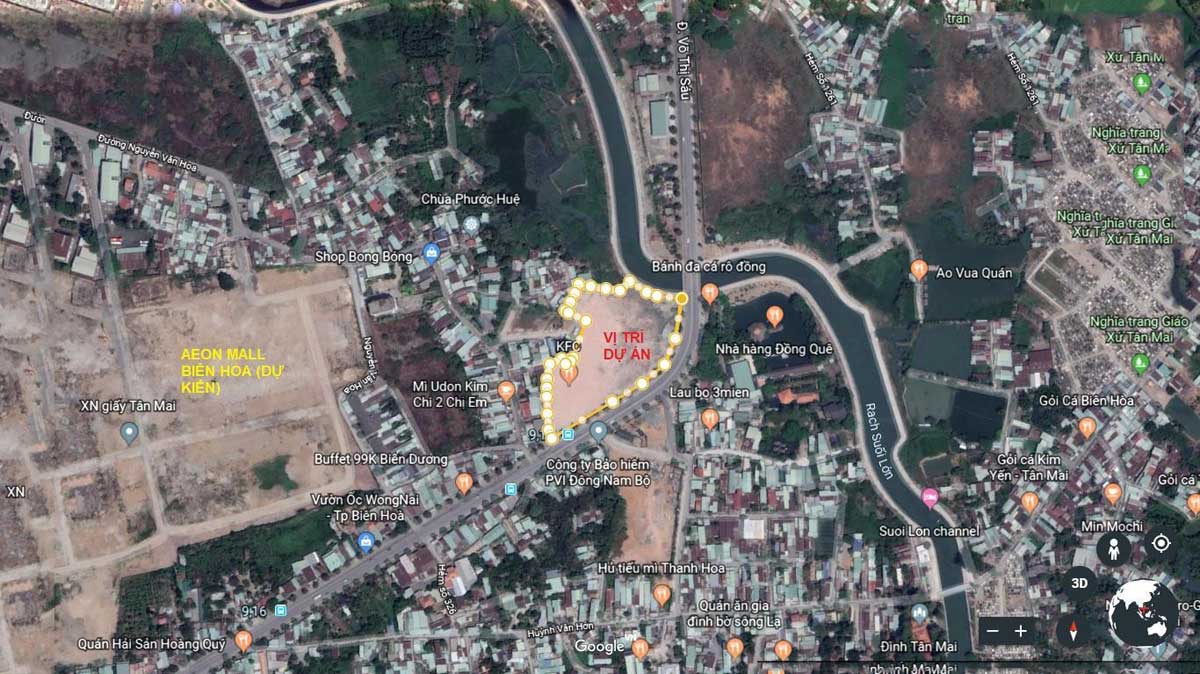 Vị trí Nhà phố Diamond Central Biên Hòa Đồng Nai Vị trí Nhà phố Diamond Central Biên Hòa Đồng Nai