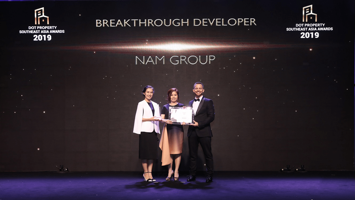 Nam Group thắng lớn tại Dot Property Southeast Asia Awards 2019 Nam Group thắng lớn tại Dot Property Southeast Asia Awards 2019