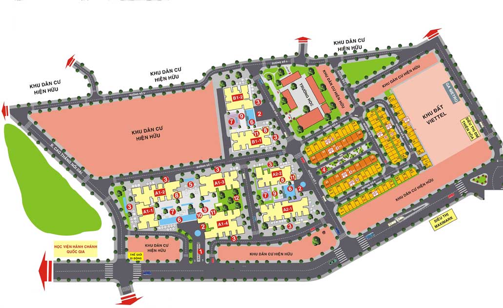 Mặt bằng Dự án Căn hộ Gem Central Park Bình Dương Mặt bằng Dự án Căn hộ Gem Central Park Bình Dương