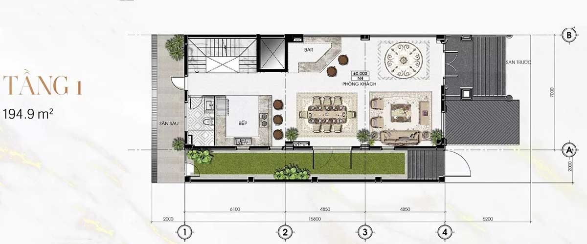 mat bang tang 1 Sunlake Shop Villas - SUNLAKE SHOP VILLAS