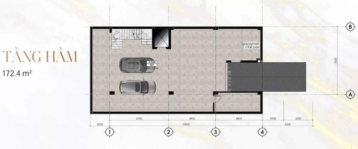 mat bang tang ham Sunlake Shop Villas - SUNLAKE SHOP VILLAS