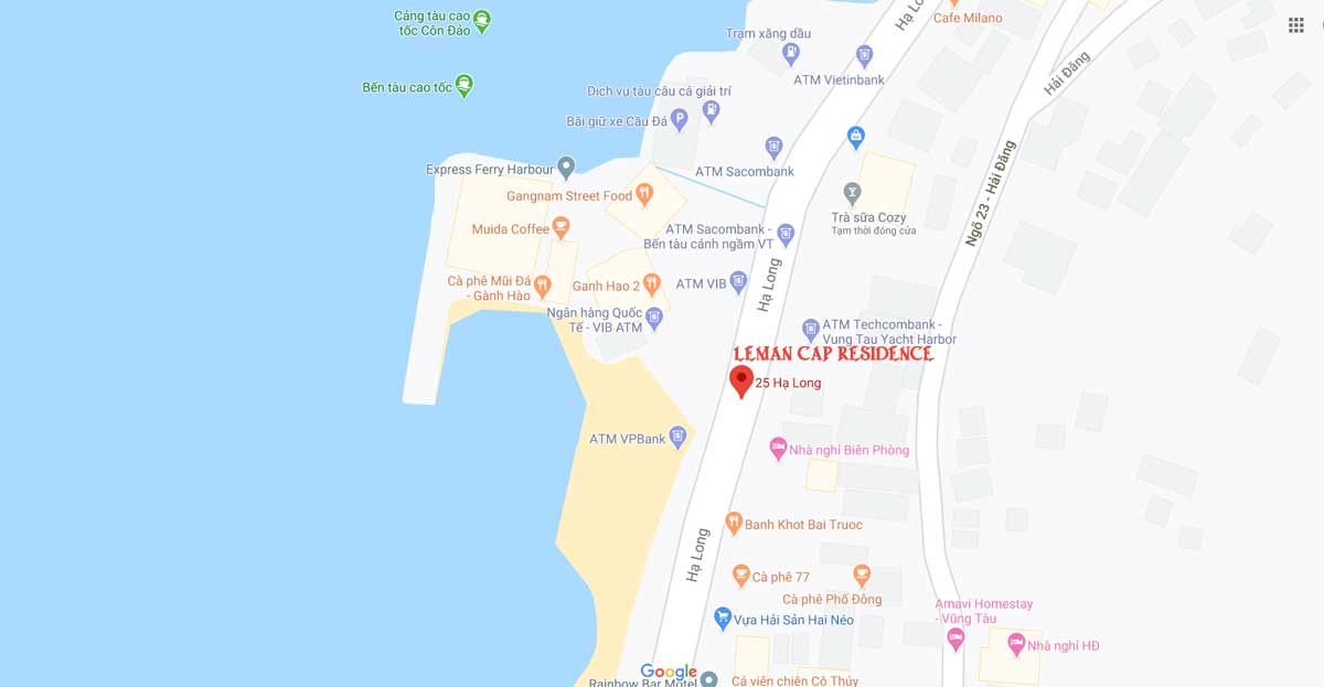 Vị trí Dự án Căn hộ Léman Cap Residence Vũng Tàu Vị trí Dự án Căn hộ Léman Cap Residence Vũng Tàu