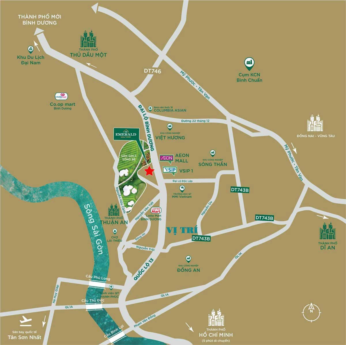 Vị trí Dự án Căn hộ Gem Central Park Bình Dương Vị trí Dự án Căn hộ Gem Central Park Bình Dương