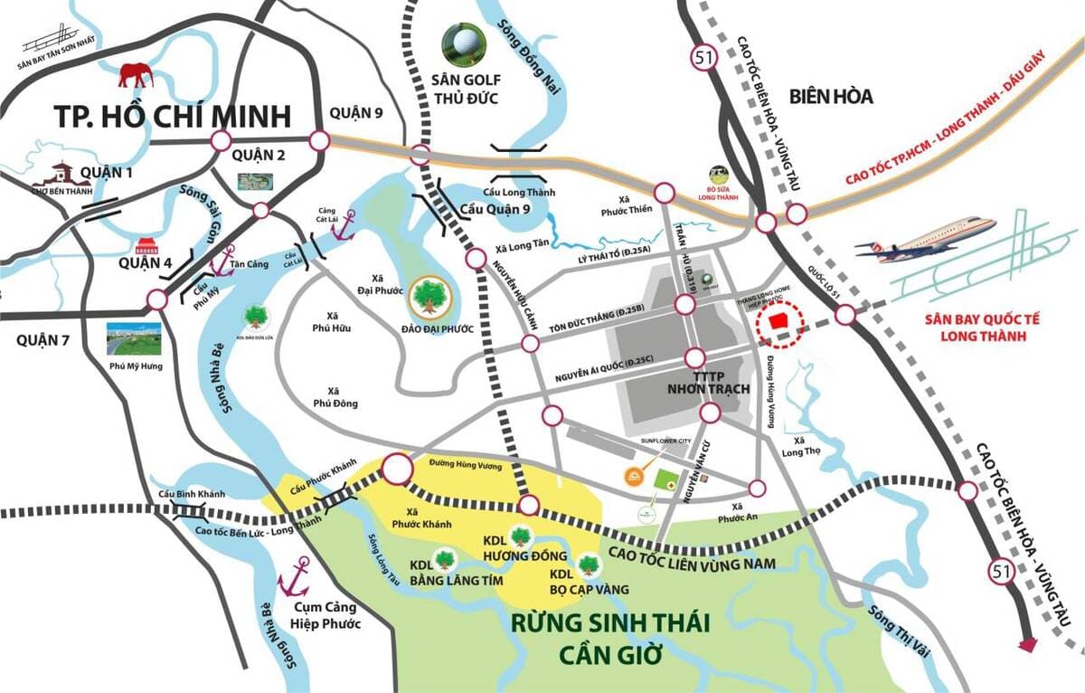 Vị trí Valerich Nhơn Trạch Vị trí Valerich Nhơn Trạch