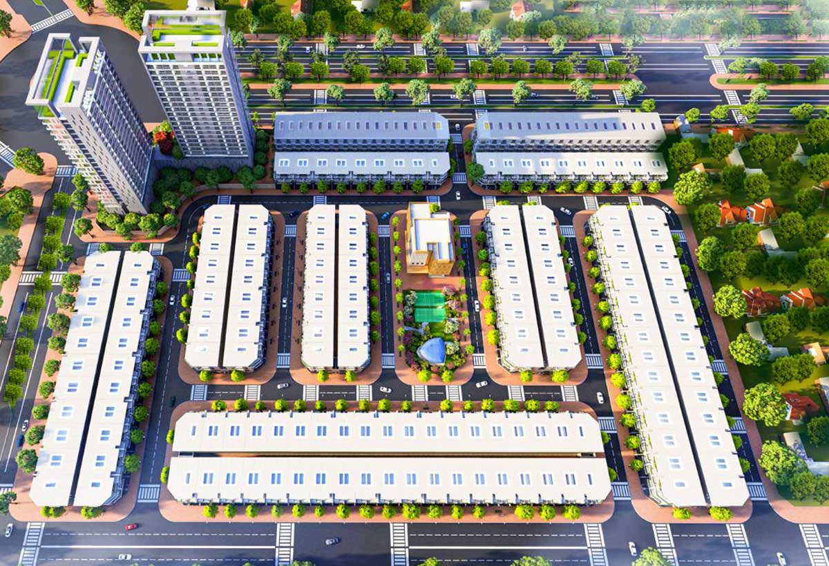 Phối cảnh Dự &aacute;n The Centre House Nhơn Trạch Đồng Nai
